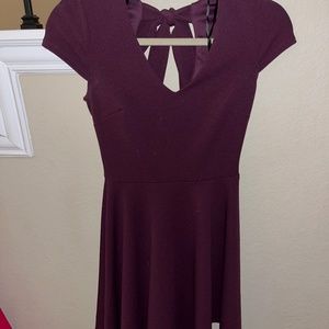 Burgundy dress